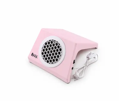 Aspirator Praf Unghii MAX 100W, Viteza Reglabila, Roz
