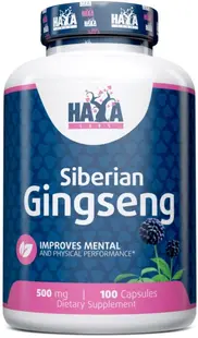 Siberian Ginseng, 500 mg, 100 capsule, Haya Labs