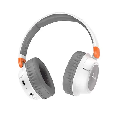 Casti Wireless Over the Ear, Bluetooth, Hoco W43, Bluetooth 5.2, 250 mAh, Headphones, Alb Engros