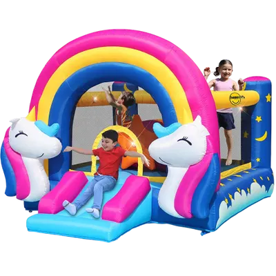 Spatiu de joaca gonflabil Fantasy Unicron happyHop 8004