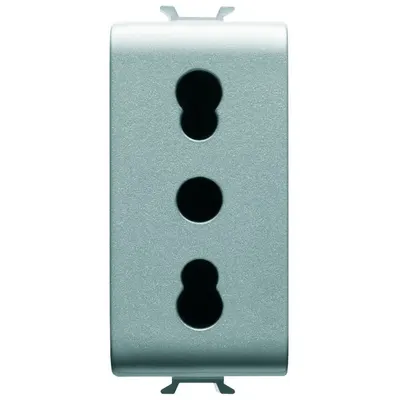 Priza standard italian 1 modul Gewiss Chorus GW14203, titan