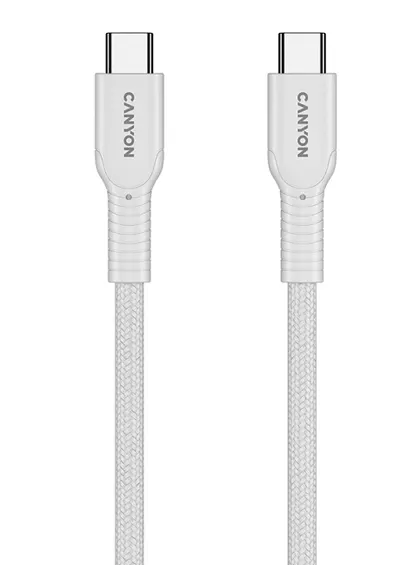 Cablu Canyon - OnWire 60CL, USB-C/USB-C, 1 m, alb