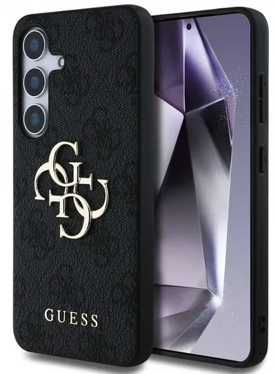 Husă Guess - Metal Logo, Galaxy S25, negru