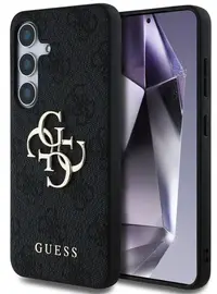 Husă Guess - Metal Logo, Galaxy S25, negru