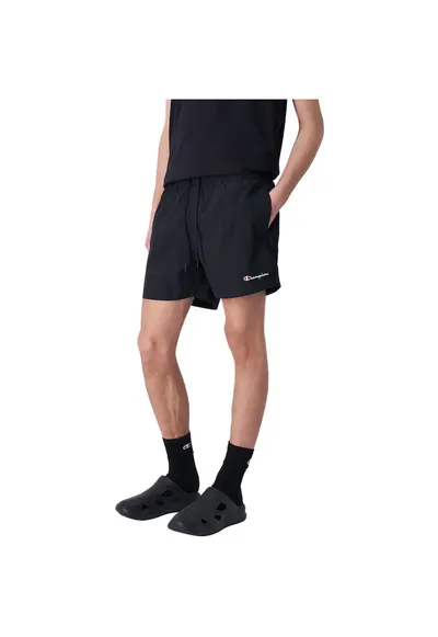 Pantaloni scurti de baie - negru - uscare rapida - material poliester