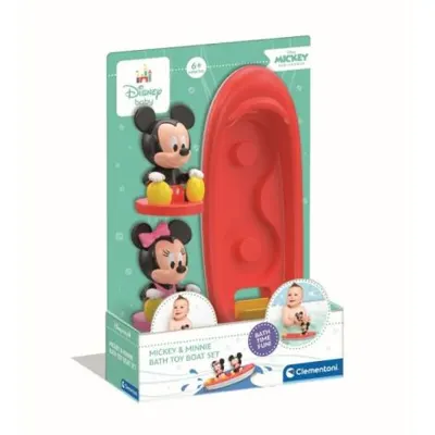 Clementoni - Barcuta plutitoare cu figurine Mickey si Minnie