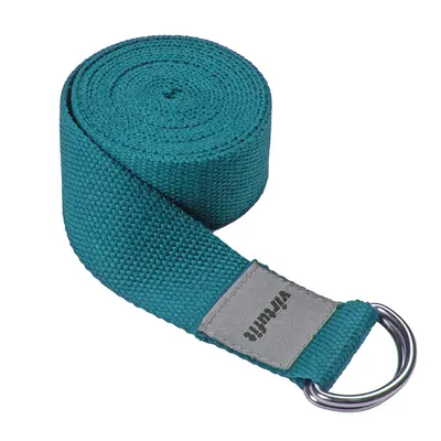 Centura Yoga Virtufit Premium Yoga Belt - 250 Cm - Ocean Green