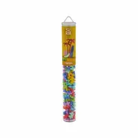 Set constructie Plus-Plus, tub 100 piese, Tropical Mix, culori tropicale