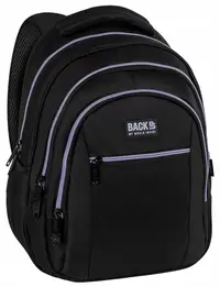 Ghiozdan școlar BackUp 8 O - Black, cu 3 compartimente , сиви ципове