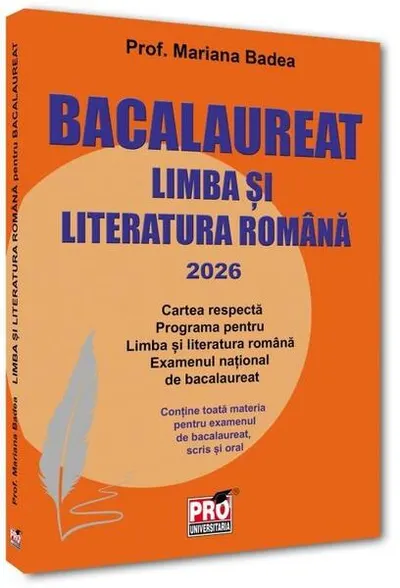 Limba și literatura română pentru bacalaureat 2026 - Paperback brosat