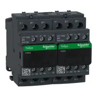 Contactor inversor, TeSys Deca, 3P(3NO), AC-3, <=440V, 32A, bobina 24V CC, cu interblocare electrica, terminale cu surub