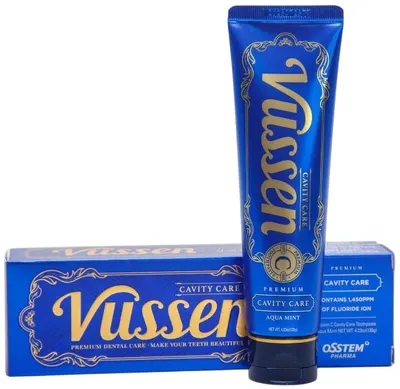Vussen Pastă de dinți albitoare C Cavity Care, cu fluorură, 120 ml