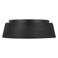 Corp de iluminat decorativ pentru exterior, Asher 3 Light Flush Light – Midnight Black