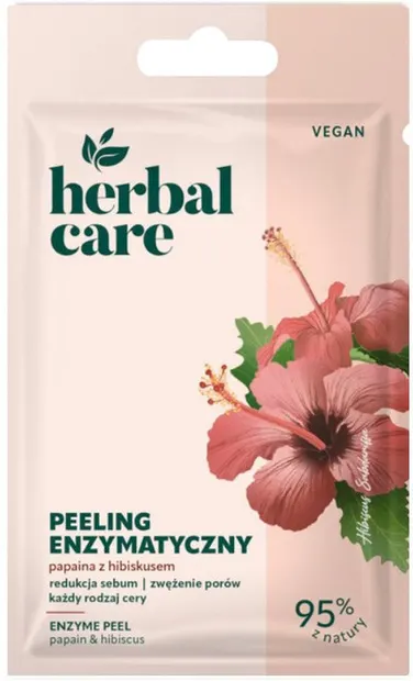 Farmona Herbal Care Mască exfoliantă cu papaină și hibiscus, 7 g