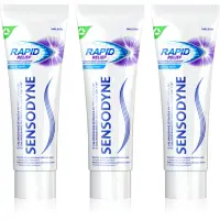 Sensodyne Rapid Cool Mint pasta de dinti cu Fluor pentru dinti sensibili 3x75 ml