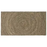 vidaXL Covor de zonă Natural și Negru 80 x 150 cm Iută