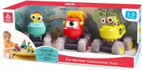 Set de jucării pentru copii Hola Toys – Monștri amuzanți, 3 bucăți