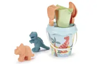 Set galeata dino cu 2 forme de nisip Ecoiffier 17 cm