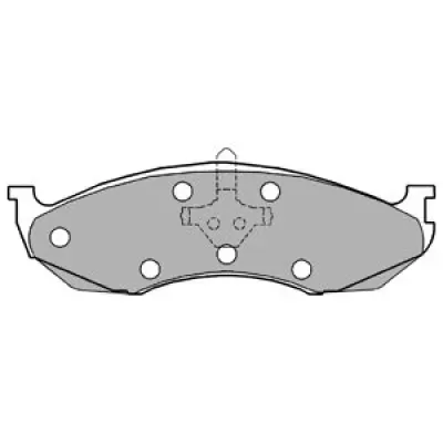 Set placute frana, frana disc DELPHI LP1615