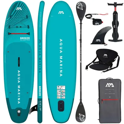 Placă gonflabilă SUP Aqua Marina Breeze 300 cm Albastru + COMBO
