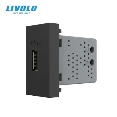 Modul priza USB 1M Negru