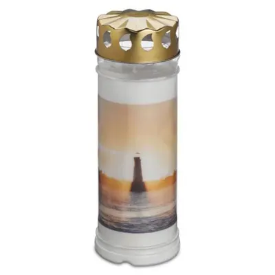 Candela Bolsius Alba din Plastic cu Capac 7 Zile Far