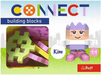 Mini constructor Trefl Connect - Pentru fete, 35 de bucăți