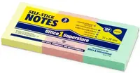 Notite adezive Stick'n - 38 x 51 mm, galbene, 3 x 100 file