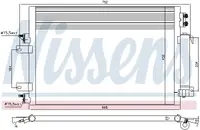 Radiator aer conditionat AC cu uscator potrivit DODGE CALIBER; JEEP COMPASS, PATRIOT 2.0 2.4 2.4LPG 06.06-