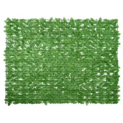 vidaXL Paravan de balcon, frunze verzi, 200x150 cm