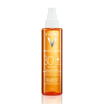 Ulei invizibil de corp SPF30 Cell Protect, Capital Soleil, Vichy | 200 ml