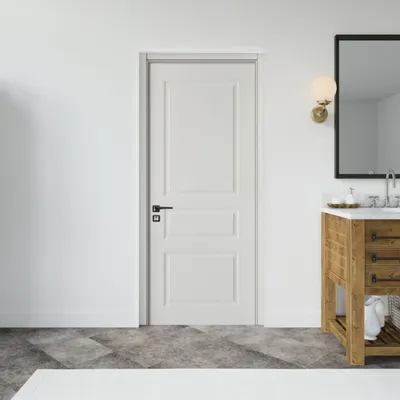 Usa interior din MDF SY 2102 reversibila toc inclus alba 60 x 200 cm