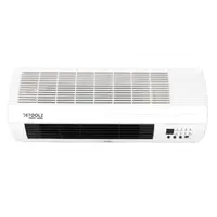 Aeroterma de perete Detoolz, 2KW, 2 trepte de putere, cu afisaj LED si termostat