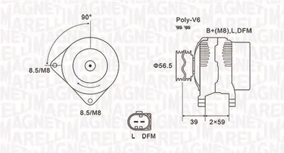 Alternator (12V, 150A) AUDI A4 2.7D 3.0D intre 2004-2009