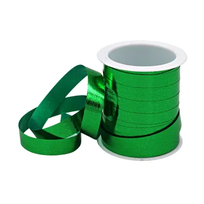 Minirolă rafie lucioasă verde deschis 10m x 10mm