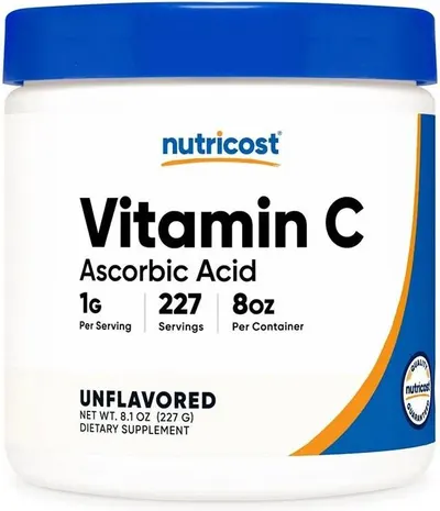 Vitamin C Ascorbic Acid, 227 g, Nutricost