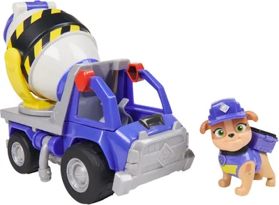 Set de joacă Spin Master Paw Patrol Rubble & Crew - Camionul de ciment al lui Mix