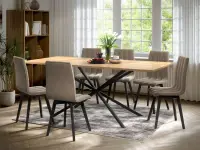 Set Masa Otis + 6 Scaune Karma Cappuccino