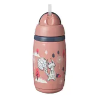 Cana antivarsare cu pai Tommee Tippee Superstar 266 ml 12 luni + Pink