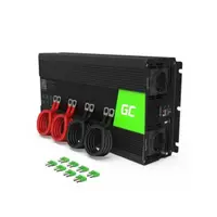 Invertor de tensiune 24V -> 230V, 1500W, sinus pur, INV19, Greencell
