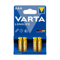 Set 3 x 4 Baterii Alcaline AAA R3 Varta Longlife