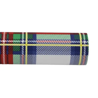 Hârtie ambalat cadouri CLASSICO tartan alb