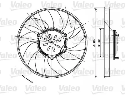 Ventilator Radiator Mercedes Sprinter 3,5-T (906), Sprinter 3,5-T (907, 910), Sprinter 3,5-T Tourer (907), Sprinter 3-T (906), Sprinter 4-T (907, 910), Sprinter 5-T (906) 2.0d-3.5 Dupa 2006