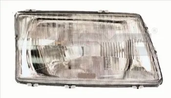 Far fata Dreapta (H4, mecanic, culoare insertie: argintiu) potrivit AUDI 100 C3, 200 C3