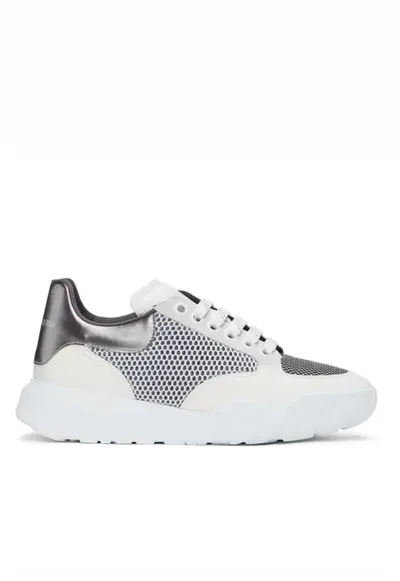 Sneakers barbati - Off-White Court Trainer - Alb/Argintiu