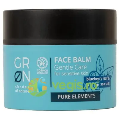 Balsam de Fata Sensitive cu Sare de Mare si Frunze de Afin Pure Elements Ecologic/Bio 50ml