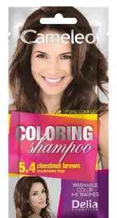 Delia Cameleo Șampon colorant la plic , 5.4 Chestnut Brown, 40 ml