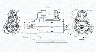 Electromotor (12v, 1,4kw) Potrivit Daewoo Espero; Opel Ascona C, Astra F, Calibra A, Frontera a Sport, Kadett E, Kadett E Kombi, Omega A, Vectra a 1.8 2.0 09.82-09.99