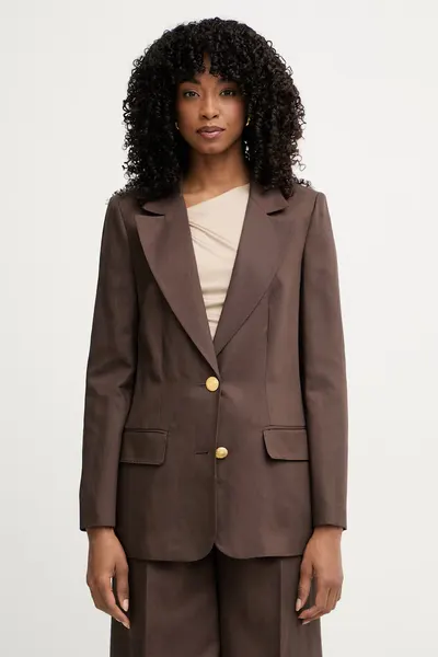 Marciano by Guess sacou cu un singur rând de nasturi pentru femei, cu amestec de in JANE