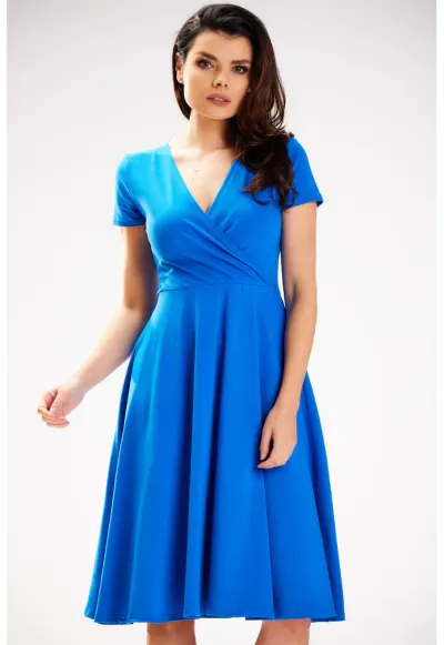 Rochie dama Bumbac - M292 - Albastru